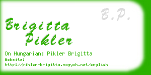 brigitta pikler business card